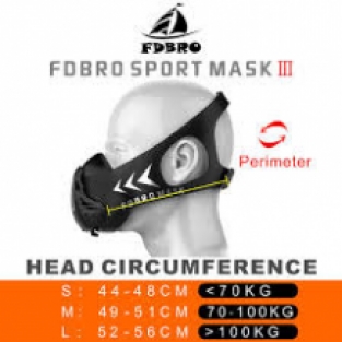 FDBRO Sport Masker zwart